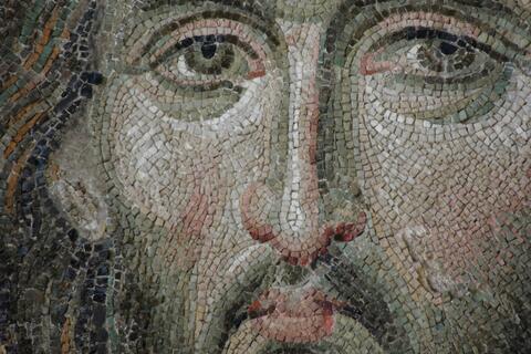 mosaic of Jesus's face