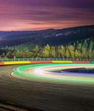 racetrack at dawn