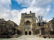 A photo of Sterling Memorial Library, Yale University